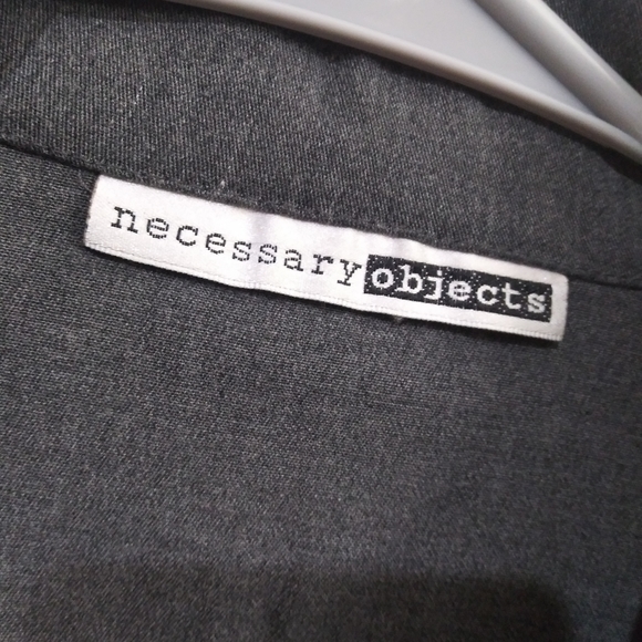 Necessary Objects Grey Button Down - Picture 4 of 4